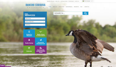 Rancho Cordova worked with Vision to create a new website that meets Federal accessibility standards. The result is a simple, clean site that is easy to read and navigate. 