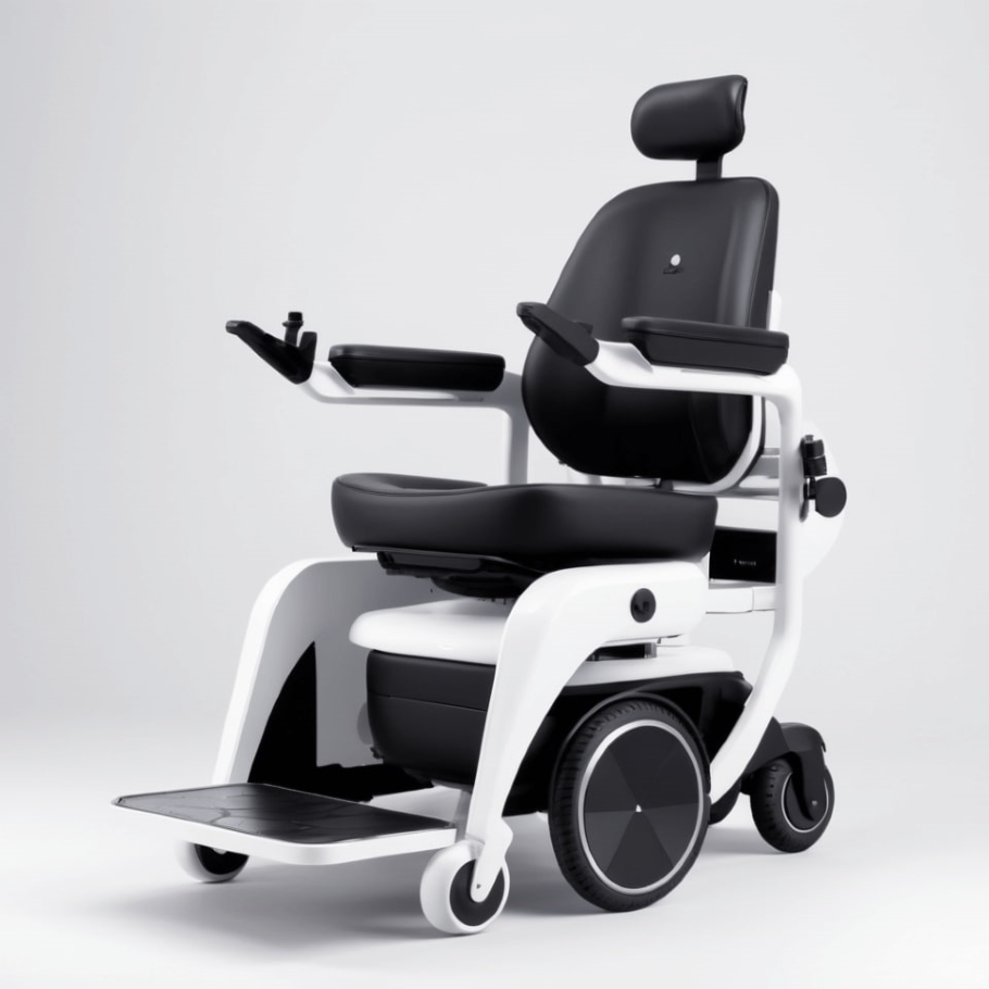 With its modern allure, this concept wheelchair reimagines mobility in a truly innovative way.