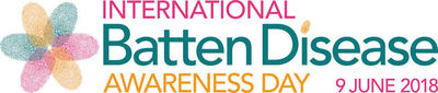 Banner displaying - International Batten Disease Awareness Day 9 June 2018