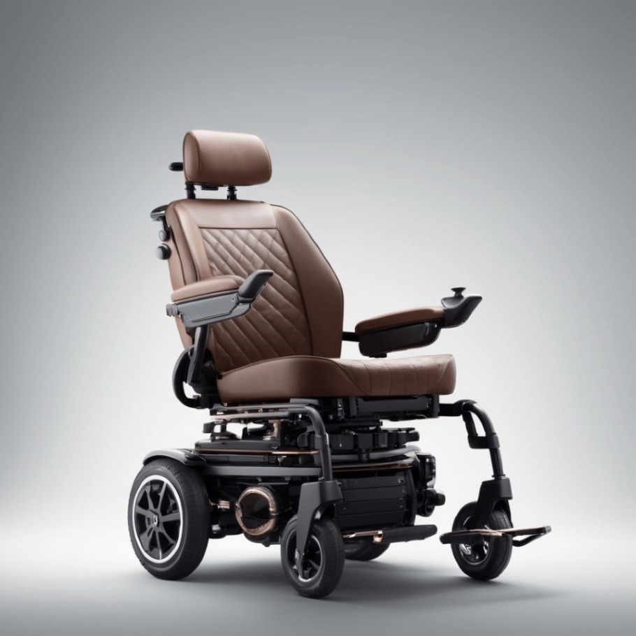 Similar to the Bentley electric wheelchair concept above this particular design features different body parts and a subtle bronze trim.