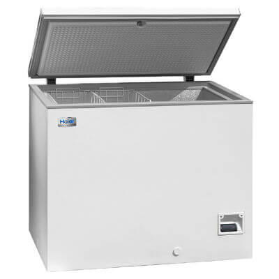 Image of a typical home chest freezer.