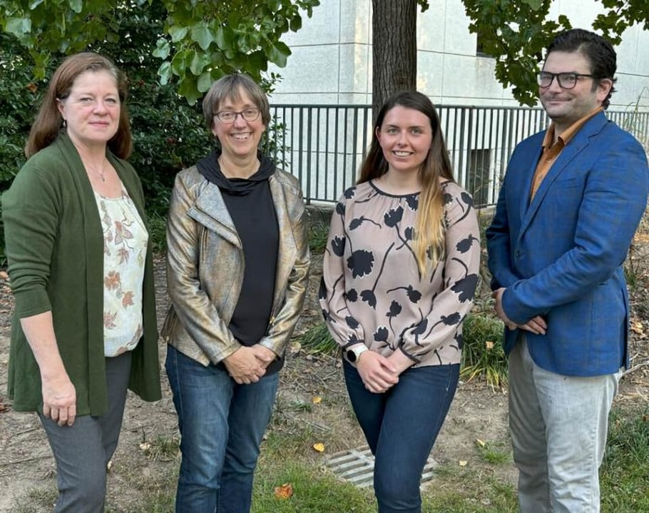Image shows researchers from Duke who helped lead the project (from left to right): Cynthia King, Jennifer Groh, Stephanie Lovich, and David Murphy - Image Credit: Meredith Schmehl/Duke University.