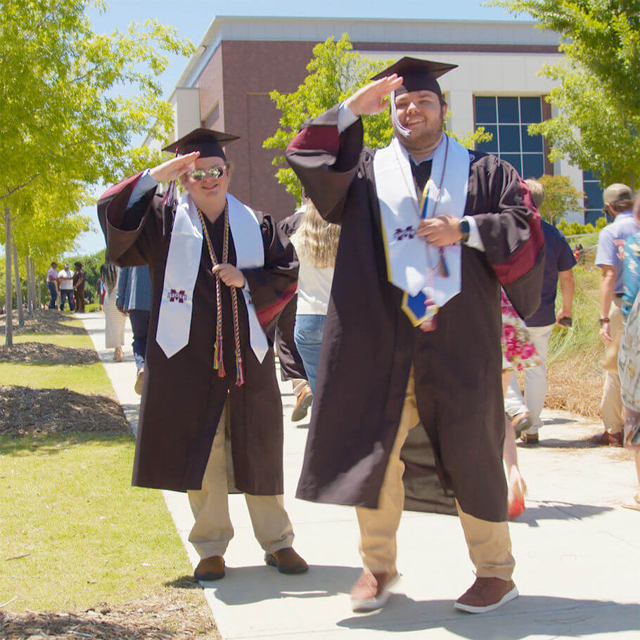 Jacob and Will graduating from the ACCESS program at MSU.