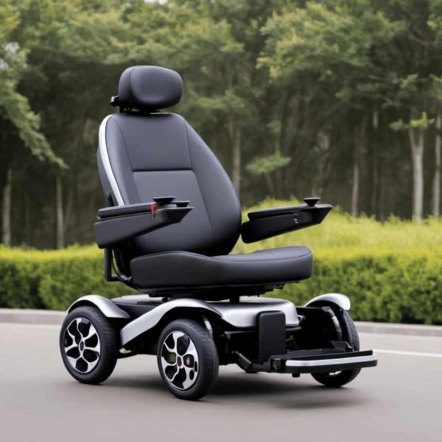 With shades of gray and an off white color this low riding concept wheelchair reimagines mobility in a truly innovative way.