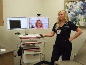 Clinical Assist telemedicine system in use at the MercyCare Telehealth Clinic