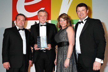 Inclusive Technology’s Ian Bean (second from left) accepts the Best Special Educational Resources or Equipment involving ICT at the Education Resources Awards