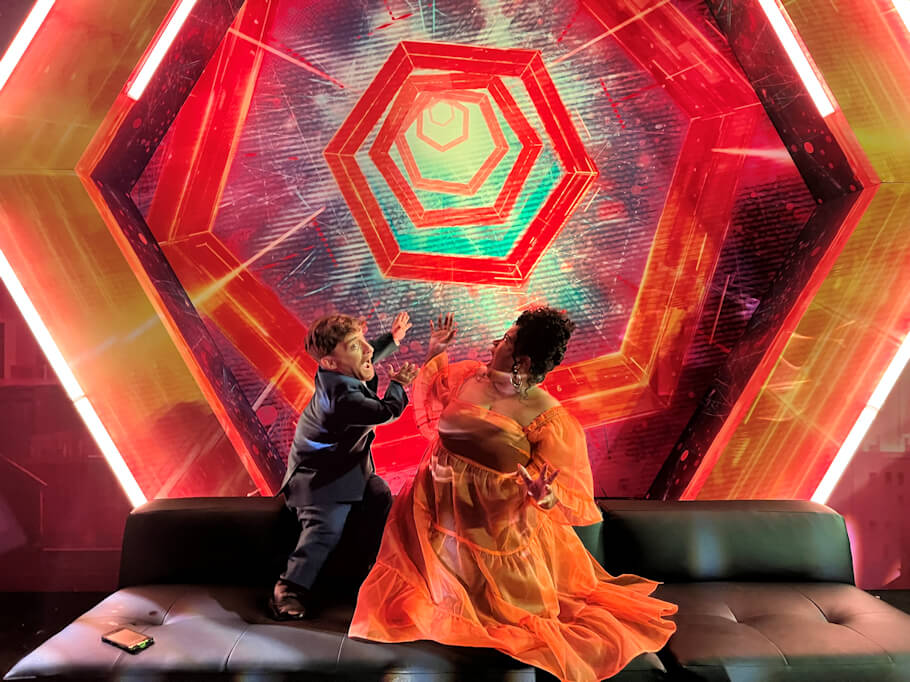 Nic Novicki with Danielle Perez at World Premiere