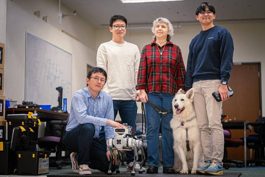 Donghuyn Kim, Ivan Lee, Dog Handler and Hochul Hwang - Image Credit: Zinj Guo.