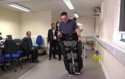 Clinical specialist Karen Saunders, patient Steve Walker-Manuell, and consultant physician Dr. Mohamed Sakel - Photo Credit: University of Kent