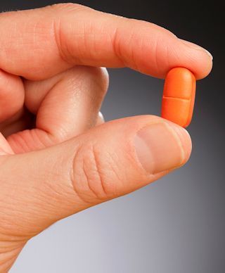 Orange Vitamin Pill