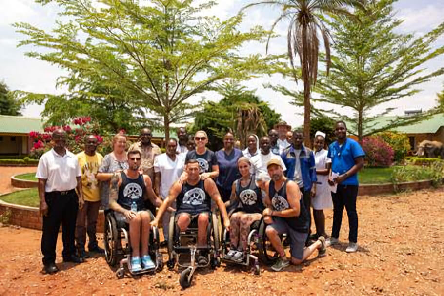 Shaun Gash and the team on previous Zambezi River challenge.
