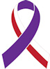 Oral cancer awareness ribbon